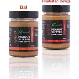 Allgreen Fıstık Ezmesi 2'li Paket (Hindistan Cevizi | Bal) | Koruyucu Içermez, Şekersiz, Doğal - 650 gr