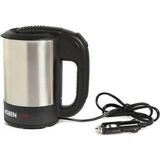 Allians 12V Araç Su Isıtıcı Kettle, 0.5l Çelik, Pratik ve Güvenli Kullanım - Ahşap - Beyaz