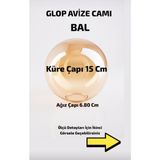 Allians 15 cm Bal Avize Camı, Yedek Parça, Aydınlatma Glop Glop Bal Avize Camı - Seçenek 1 - Ahşap - Ceviz