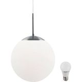 Allians 15 Lik Opal Globe Cam Avize Camı, Şık ve Parlak Aydınlatma Çözümü - Seçenek 1 - Ahşap - Beyaz