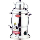 Allians 16 Litre Profesyonel Çay Semaveri, 2000 W, 2 Demlikli, Endüstriyel Kalite - Altın