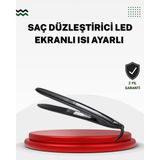 Allians 2025 Seri Profesyonel Titanyum Kaplama Saç Düzleştirici, Dijital Ekran - Açık Bej - Seçenek 1