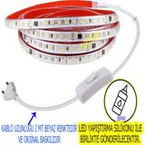 Allians 220V Şerit LED Günışığı Fişli ve Anahtarlı 3 Metre Set - Altın