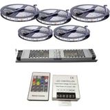Allians 25 Metre Ultra Slim İç RGB Şerit LED Açık Bej Renk 5050 Çipli Trafo ve Kumanda ile