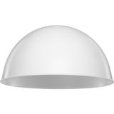 Allians 250 mm Yuvarlak Yarım Küre Abajur Şapkası, Şık ve Modern Tasarım - Seçenek 1 - Ahşap - Beyaz