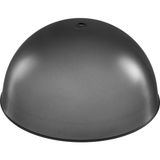 Allians 250 mm Yuvarlak Yarım Küre Abajur Şapkası, Şık ve Modern Tasarım - Seçenek 1 - Altın - Gri