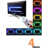 Allians 4 Metre Kumandalı Rgb Şerit Led, Iç Mekan, Animasyonlu, 3 Çipli - Açık Bej
