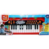 Allians 40 cm Elektronik Çocuk Piano, Renkli ve Eğlenceli Müzik Aleti - Seçenek 1 - Cappuccino