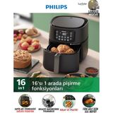 Allians 7,2 L Uzaktan Erişimli 16'lı Premium Airfryer, Rapid Air Teknolojisi, 2000W - Ahşap - Beyaz