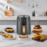 Allians 8 Programlı 4,3l Yağsız Fritöz Airfryday 2505H - Altın - Gri