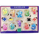 Allians Ahşap Bultak Puzzle 15 Parça Yazı Tahtası ile Eğlenceli Öğrenme - Seçenek 1