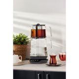 Allians Çay Makinesi 1748H, Konuşan, Antrasit Renkli, Modern Tasarım - Altın - Gri