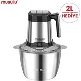 Allians Çelik ve Plastik Hazneli 2 Lt Rondo Blender Doğrayıcı, Pratik Kullanım - Altın - Gri