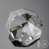 Allians Çift Delikli Kristal Octagon 14MM 100 Adet Avize Taşı + Metal Hediye - Seçenek 1 - Altın