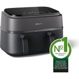 Allians Çift Hazneli 9l Airfryer, 3000 Serisi, Güçlü ve Pratik Kullanım - Ahşap