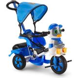 Allians Çocuklar Için Mavi Penguen Üç Tekerlekli Güvenli Bisiklet - Ahşap - Ceviz