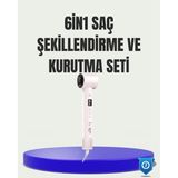 Allians Çok Fonksiyonlu 6 Başlıklı Saç Kurutma ve Şekillendirme Seti - Açık Bej