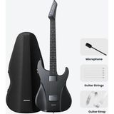 Allians Dijital Gitar Full Set Siyah, Profesyonel Müzik Aleti ve Aksesuarları - Seçenek 1 - Ahşap