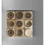 Allians Doğal Taşlı Dekoratif Banyo Gider Kapağı 10X10 cm - Ahşap - Seçenek 1