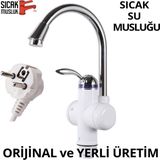 Allians Elektrikli Ani Su Isıtıcı, Termal Şofben, Lavabo Monteli, Hızlı Isıtıcı - Ahşap - Beyaz