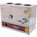 Allians Elektrikli Çay Semaveri, 38L, 3 Hazneli, Tek Ocak, Demlik Yok - Altın - Gri