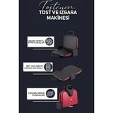 Allians Elektrikli Izgara ve Tost Makinesi Eco 1800W, 6 Dilim, Pratik ve Şık Tasarım - Ahşap