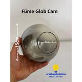 Allians Füme Cam Avize Camı, Şık ve Modern Aydınlatma Için Tasarım - Seçenek 1 - Altın - Gri