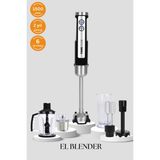 Allians Inox El Blender Seti, Doğrayıcı, Kahve ve Baharat Öğütücü, Patates Ezici - Altın