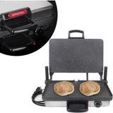 Allians Inox Metal Turbo Grill Granit Bazlama ve Lahmacun Tost Makinesi - Ahşap