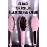 Allians Işlevsel Isı Ayarlı Saç Düzleştirici Tarak, Yumuşak ve Parlak Saçlar Için - Açık Bej - Seçenek 1