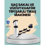 Allians Kablosuz Erkek Tıraş Makinesi, Paslanmaz Çelik, Tam Aksesuar Seti - Seçenek 1