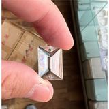 Allians Kristal Avize Taşı 40 Adet, 2 cm Boy, 1,4 cm En, Şık Dekorasyon Parçası - Seçenek 1 - Altın - Gümüş - Bakır