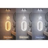 Allians Krom Kristal Sarkıt 3 Renk LED Avize, Şık ve Modern Aydınlatma Seçeneği - Seçenek 1 - Altın - Gümüş - Bakır