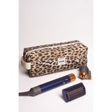 Allians Leopar Tasarımlı Airwrap ve Saç Şekillendirici Çantası, Xl Seyahat Makyaj Organizer - Açık Bej - Seçenek 1