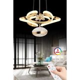 Allians Lina Tekli Gold Dreon Kasalı Modern LED Avize, 3 Renk Kumandalı - Seçenek 1 - Altın