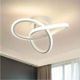 Allians Modern Beyaz LED Plafonyer, Şık ve Şık Aydınlatma Çözümü - Seçenek 1 - Ahşap - Beyaz