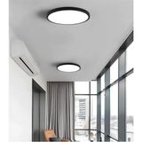 Allians Modern Buz Beyazı LED Avize, Siyah Metal Kasa, Salon ve Mutfak Aydınlatması - Seçenek 1 - Ahşap
