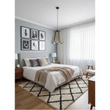 Allians Modern Çiçek Sarkıt Avize, Kumaş Bohem Salon ve Mutfak Aydınlatması - Seçenek 1 - Altın - Gri