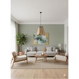 Allians Modern Çiçek Sarkıt Avize, Salon ve Mutfak Için Şık Tasarım - Seçenek 1 - Altın