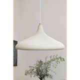 Allians Modern Dokulu Metal Sarkıt Avize, E27, Oturma Odası ve Salon Için - Seçenek 1 - Ahşap - Beyaz