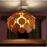 Allians Modern Globe Ahşap Aydınlatma, Rustik Tasarım, 3D Lazer Kesim, Salon & Aplikü - Seçenek 1 - Ahşap - Ceviz