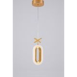Allians Modern Gold Kristal LED Avize, Gün Işığı, Enerji Tasarruflu, Hol ve Yemek Odası Için - Seçenek 1 - Altın