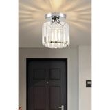 Allians Modern Kristal Taşlı Tekli Plofonyer Avize ile Şıklık ve Zarafet - Seçenek 1 - Altın - Gri