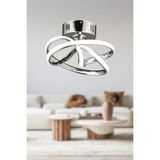 Allians Modern Krom Metal LED Plafonyer Avize, Salon, Mutfak ve Yatak Odası Için - Seçenek 1 - Ahşap - Bej