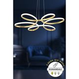 Allians Modern Kumandalı Gold 3 Renk Işık Sarkıt LED Avize - Seçenek 1 - Altın