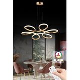 Allians Modern LED Avize, Kumandalı, Üç Renk, Şık ve Zarif Tasarım - Seçenek 1 - Altın