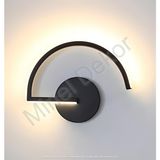 Allians Modern LED Yatak Başlığı Aydınlatma, Dekoratif ve Şık Aplik - Seçenek 1 - Ahşap