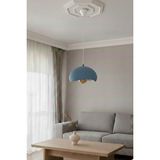 Allians Modern Retro Iskandinav Beton Görünümlü Tekli Sarkıt Avize - Seçenek 1 - Ahşap - Ceviz