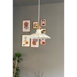 Allians Modern Rustik Metal Avize, Mutfak ve Cafe Için Şık Sarkıt Aydınlatma - Seçenek 1 - Ahşap - Beyaz