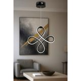 Allians Modern Siyah LED Avize ile Şık ve Aydınlık Salon, Mutfak, Banyo ve Çocuk Odası - Seçenek 1 - Ahşap